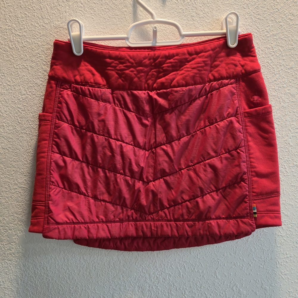 Smartwool Red‎ Quilted Mini Skirt